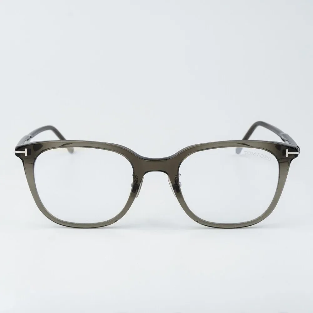 Tom Ford Women Eyeglasses Grey Blue Block Square FT5776-D-B/O 020 BRAND NEW